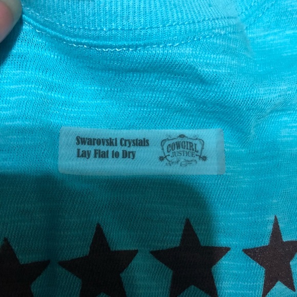 Swarovski crystal “what would Johnny Cash do?” Top - Picture 4 of 4